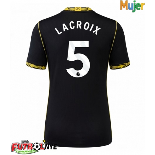Camiseta Chelsea Maxence Lacroix #5 Visitante Equipación para mujer 2026-27 manga corta